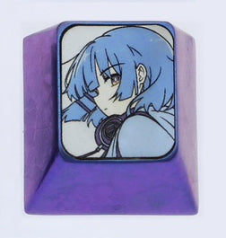 BOCCHI THE ROCK! 3 character 1U titanium alloy personalized keycaps, metal keycaps around anime and music characters