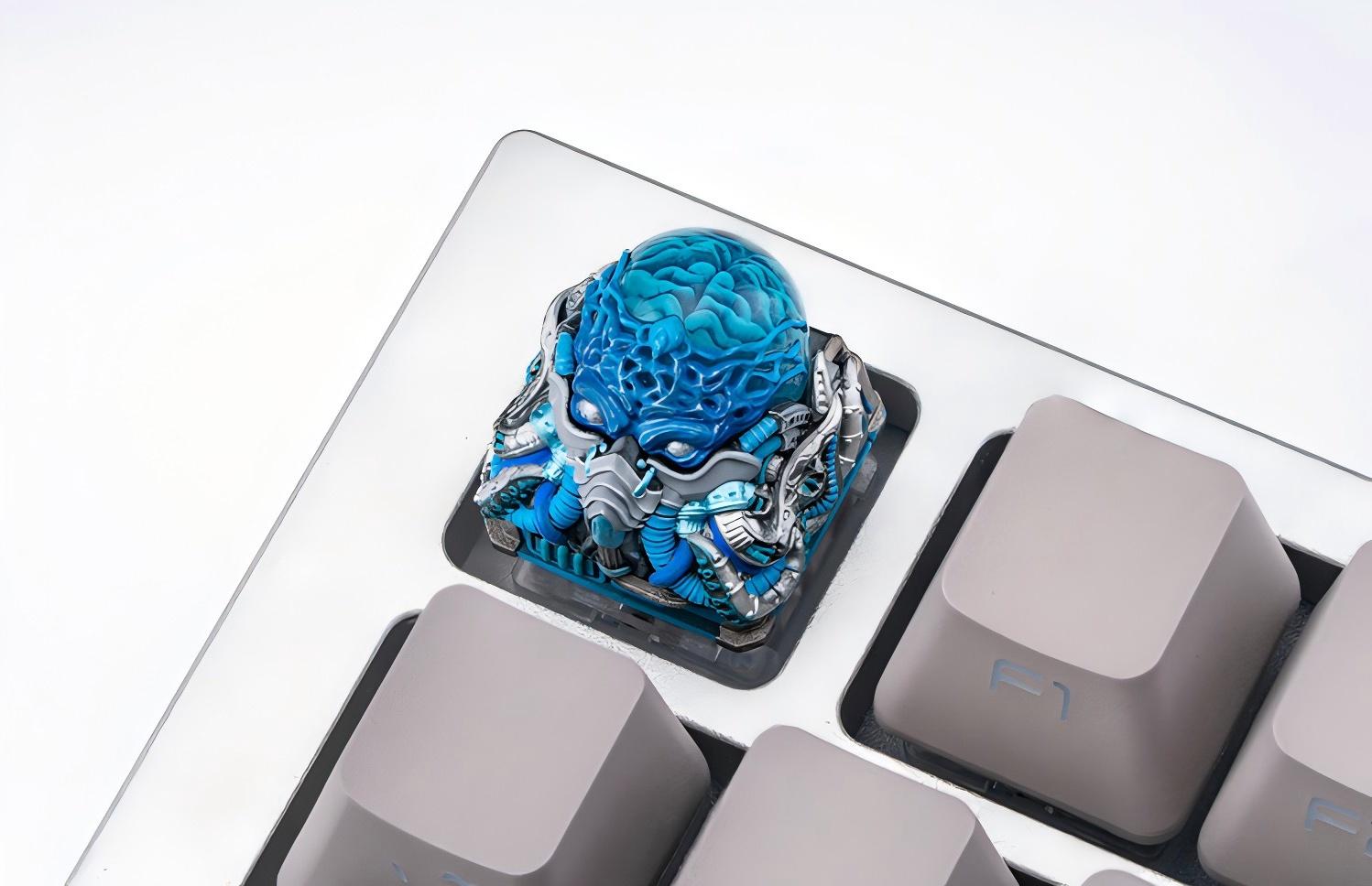 Smelt Stars Resin Craftsman Keycaps, Mechanical Keyboard Decorative Keycaps, Resin Keycaps.