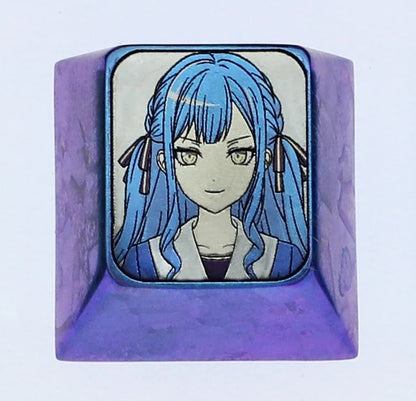 Ave Mujica 5 people, 1U titanium alloy carved keycaps, metal personalized keycaps, keyboard decorative art keycaps