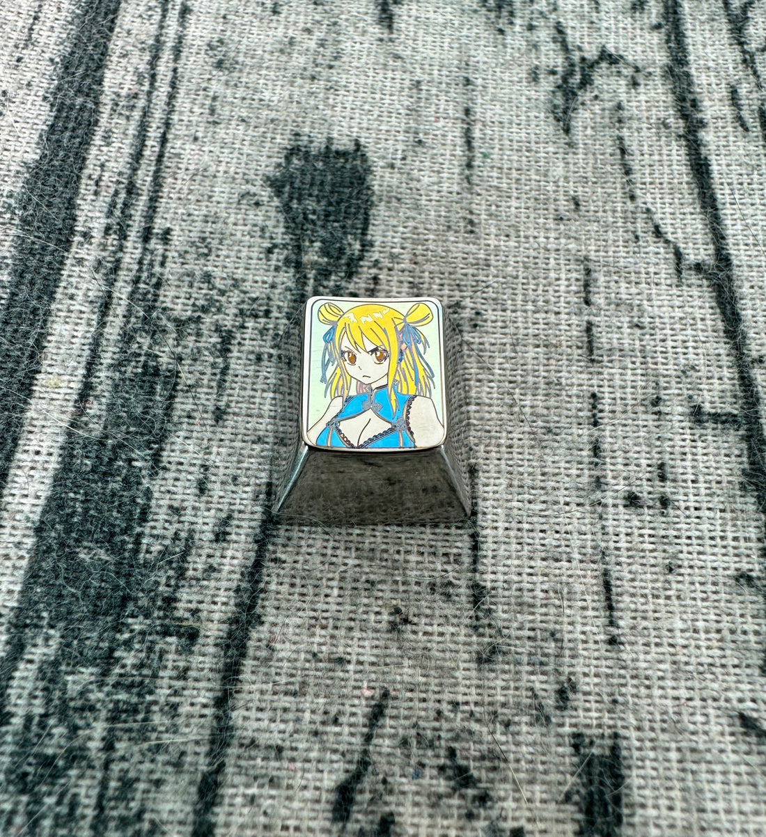 FAIRY TAIL， Colored titanium alloy carved keycaps, personalized keycaps for mechanical keyboards