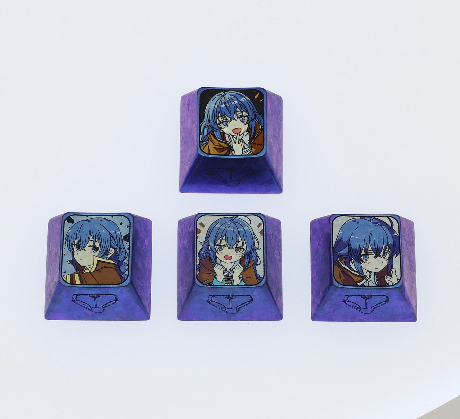 Mushoku Tensei，Roxy， Titanium alloy directional key combination set, metal personalized keycaps