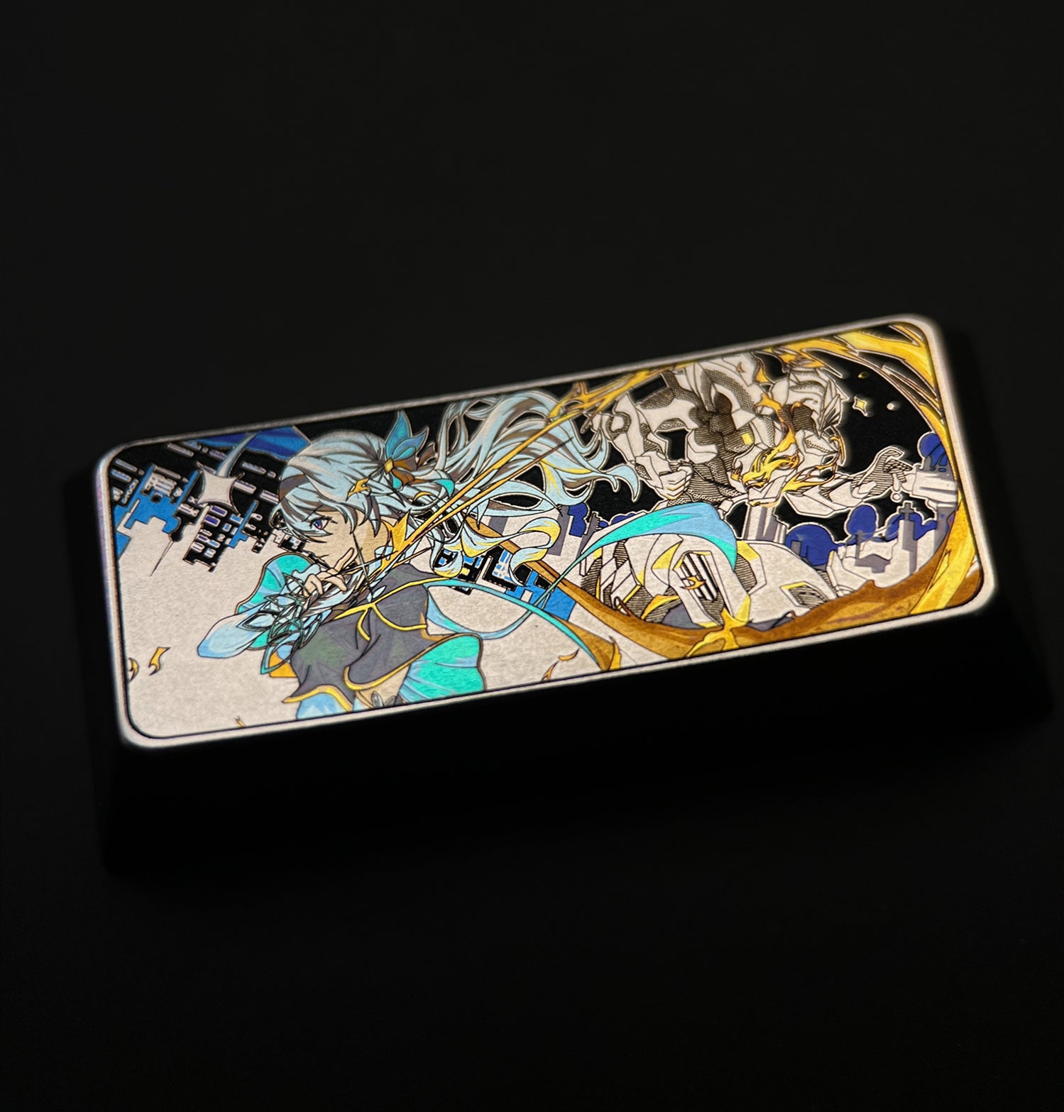Firefly， 2.25U titanium alloy personalized keycaps, metal decorative keycaps, keyboard customized keycaps