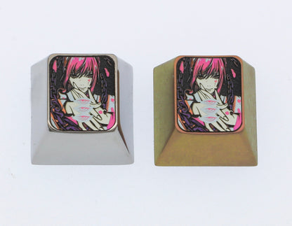 Chainsaw Man, Makima, 1U titanium alloy personalized keycaps, decorative keycaps, keyboard metal keycaps