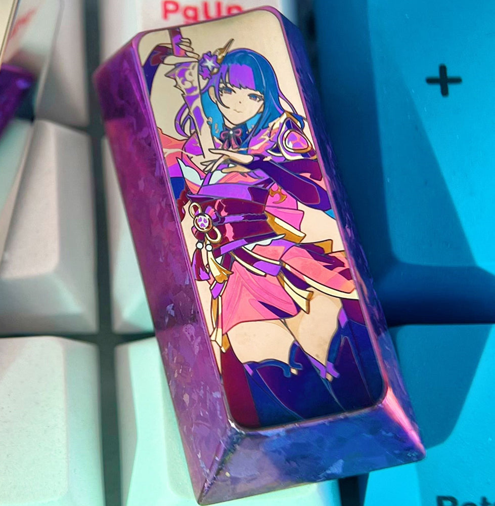 Beelzebul， Vertical 2U pad enter key, titanium alloy metal personalized keycap, decorative keycap