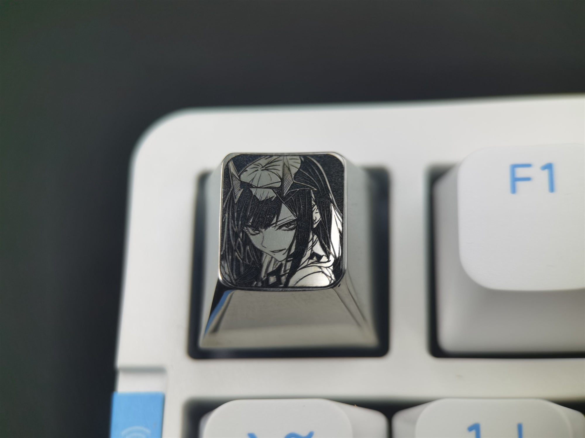 DARLING in the FRANXX 02 plain carving, titanium alloy carving, mechanical keyboard art keycaps.