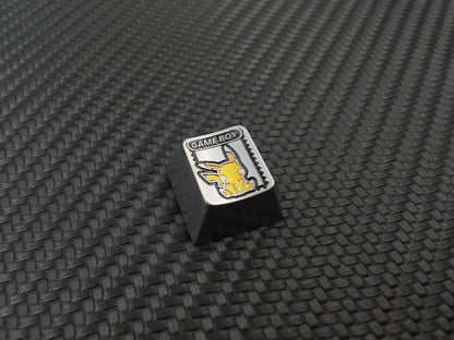 Pok é mon, Pikachu, Gengar, zinc alloy carved keycaps, mechanical keyboard metal decorative keycaps.
