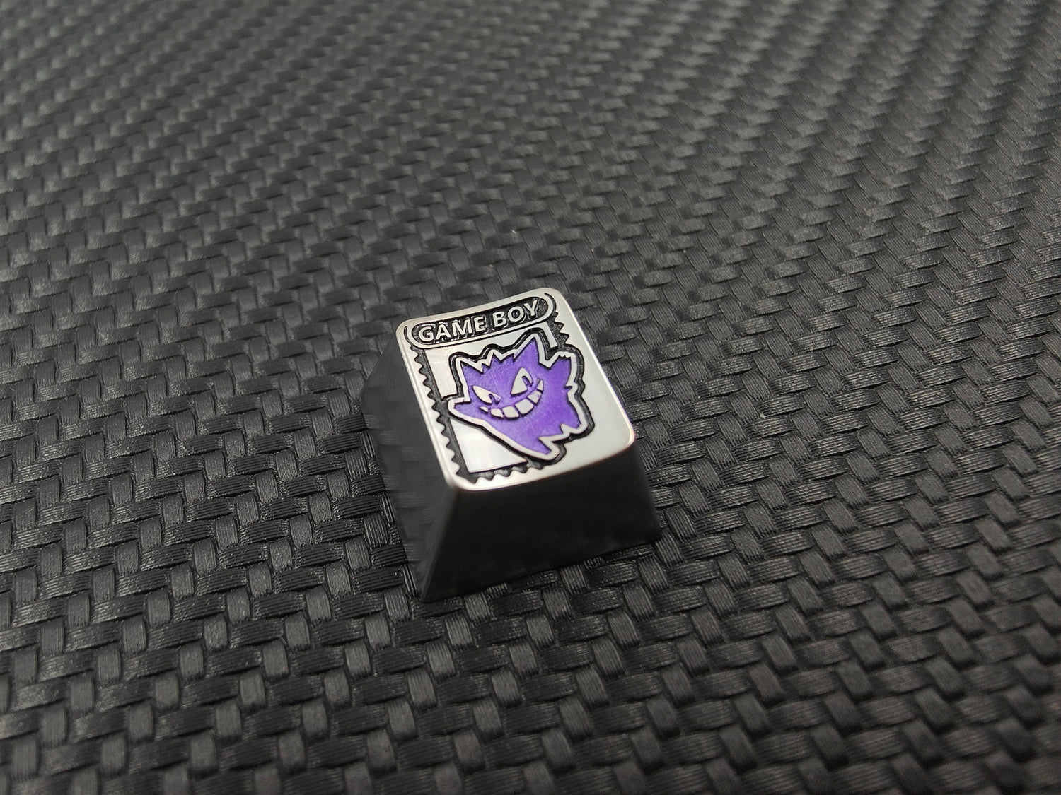 Pok é mon, Pikachu, Gengar, zinc alloy carved keycaps, mechanical keyboard metal decorative keycaps.
