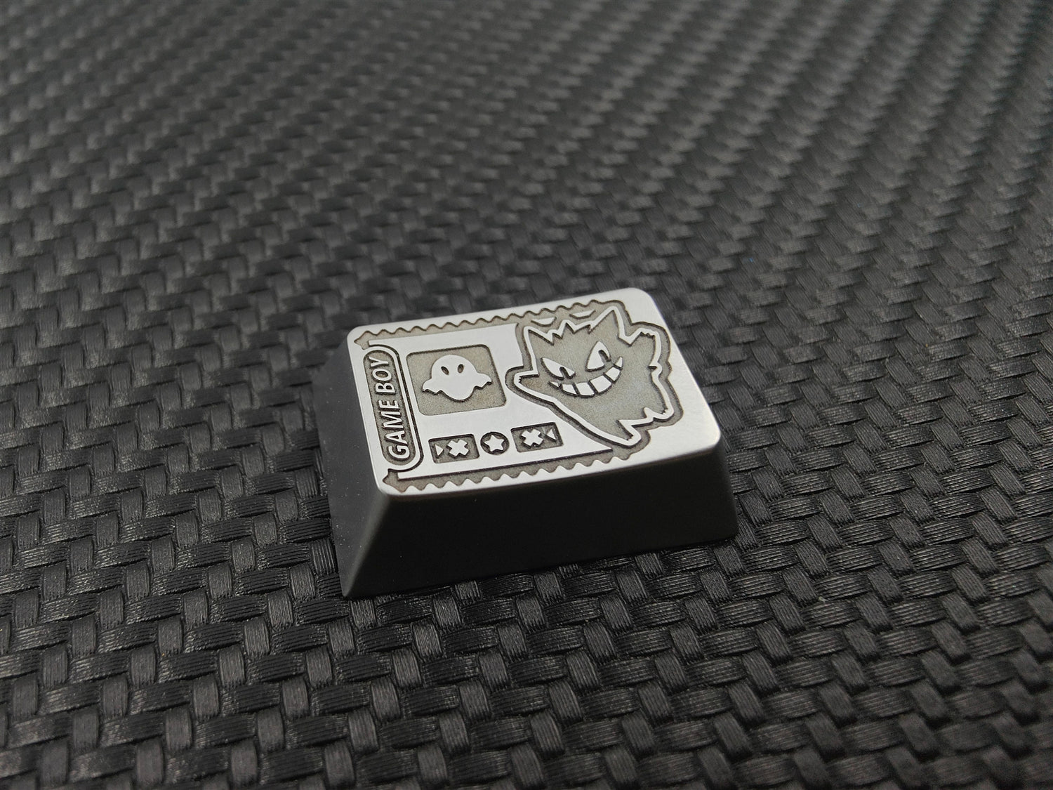 Pok é mon, Pikachu, Gengar, zinc alloy carved keycaps, mechanical keyboard metal decorative keycaps.