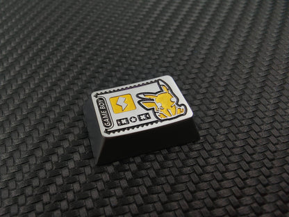Pok é mon, Pikachu, Gengar, zinc alloy carved keycaps, mechanical keyboard metal decorative keycaps.