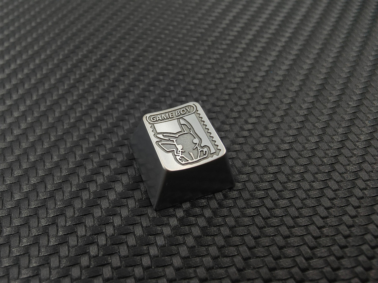 Pok é mon, Pikachu, Gengar, zinc alloy carved keycaps, mechanical keyboard metal decorative keycaps.