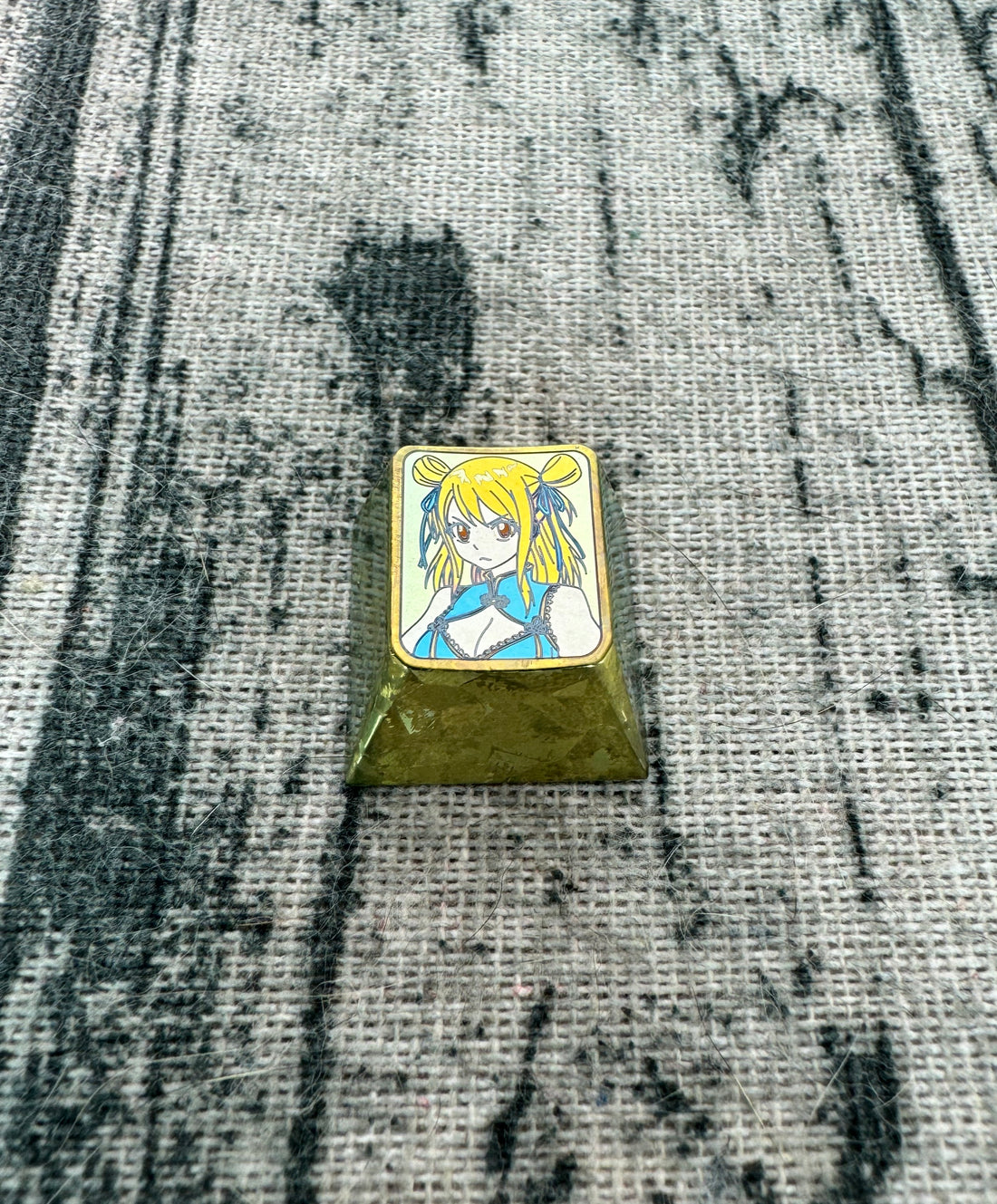 FAIRY TAIL， Colored titanium alloy carved keycaps, personalized keycaps for mechanical keyboards