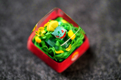 Customized personalized keycaps DIY resin drip glue translucent single ESC customized Pok é mon pet Pok é mon 3D picture book mechanical keyboard resin translucent keycaps