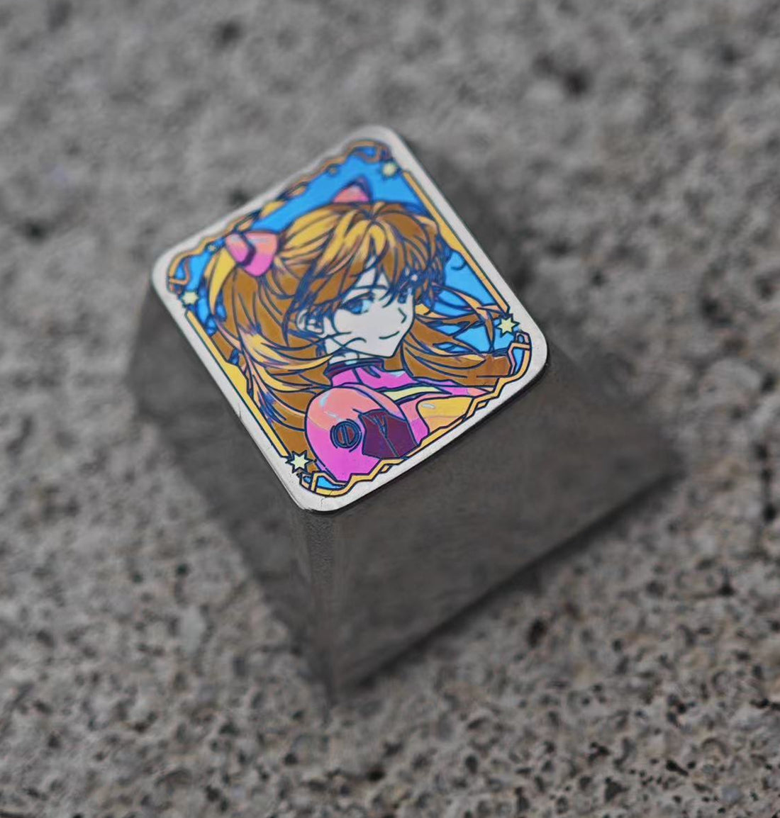 Tomorrow Fragrance Color Titanium/Etching, Titanium Alloy 1U Carving Keycaps