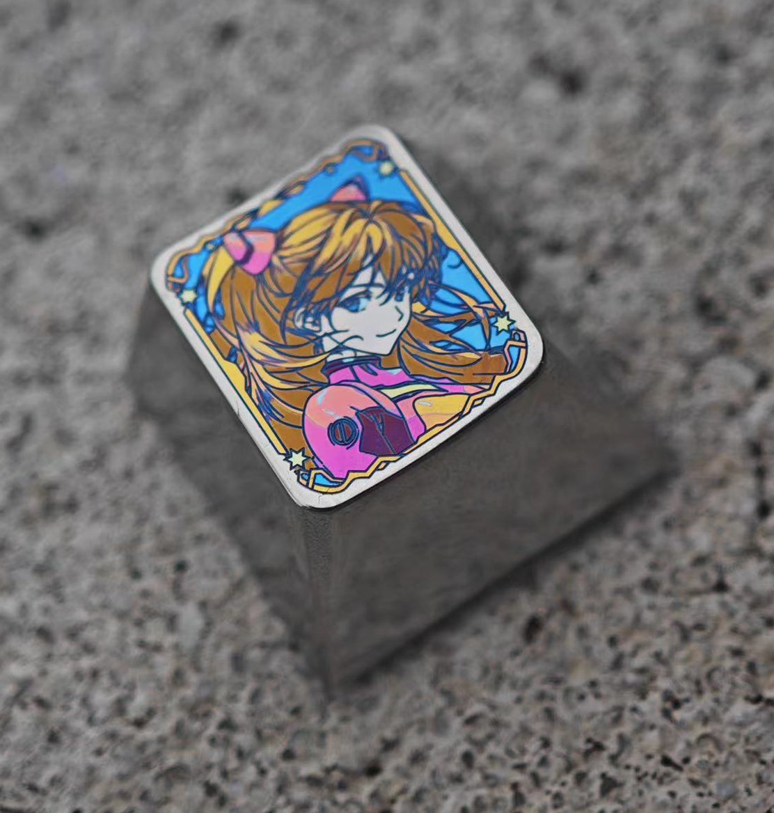 Tomorrow Fragrance Color Titanium/Etching, Titanium Alloy 1U Carving Keycaps