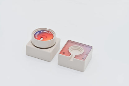 Reflection keycap set, aluminum alloy+replaceable acrylic sheet, rotatable personalized keycap