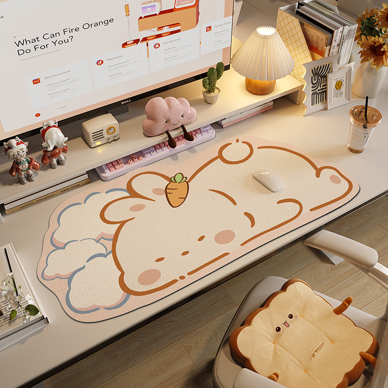 Irregular mouse pad, oversized laptop, office desktop keyboard pad, computer desk pad, customizable student desk pad