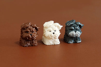 Messy puppy personality keycaps, resin personality keycaps, decorative keycaps