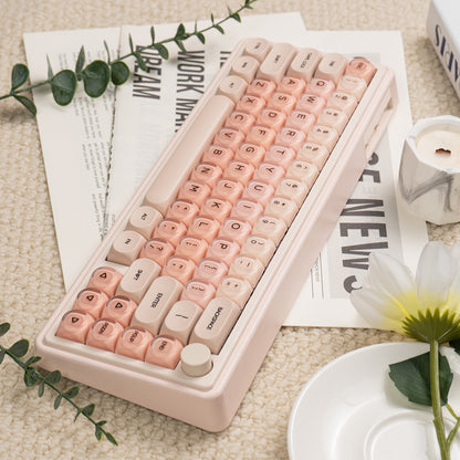 Liquid foundation Theme Mechanical Keyboard Keycap Hot Sublimation PBT+PC Girl Cute Spherical Keycap