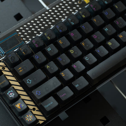 Underground World Fog Transparent Mechanical Keyboard Keycaps PC Material UV Printing Original Factory Height Keycaps