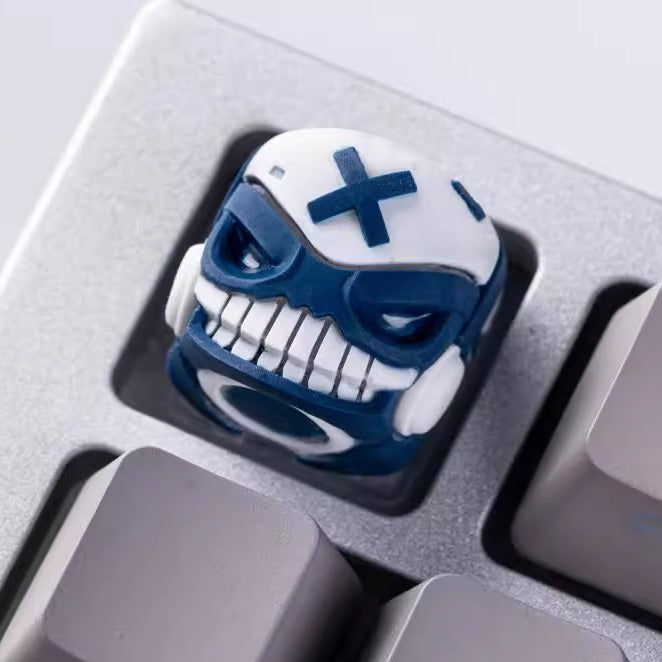 Science Madman MR C keycaps, personalized keycaps, transparent eyes, multi-color resin molding, artisankeycaps