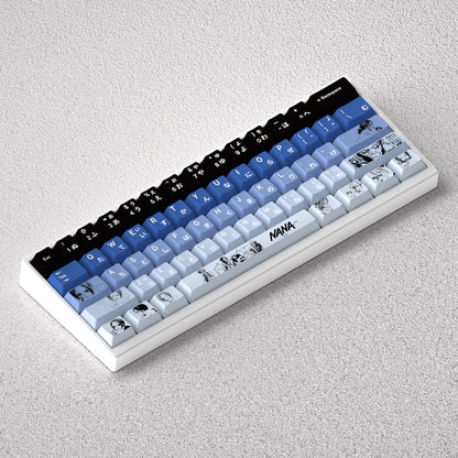 NANA keycap anime theme factory height PBT positive fitting 60 65 68