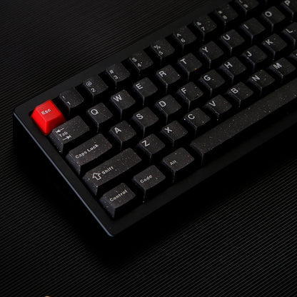 Neon neon glitter semi transparent magnetic axis mechanical keyboard keycap ABS two-color customized original factory