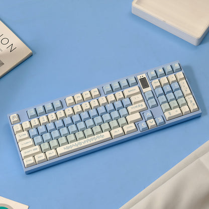 Snow Future Theme Mechanical Keyboard Keycaps PBT Thermal Sublimation Customized Original Factory Set Keycaps