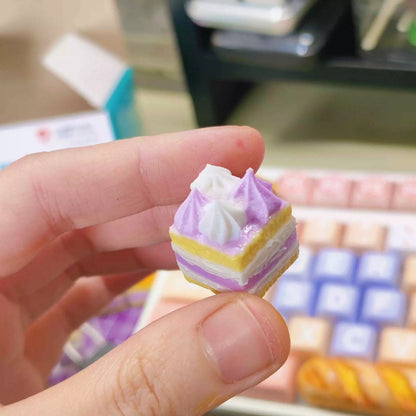 Food Collection, Handmade Resin Clay, Stone Plastic Clay, Personalized Keycaps, Artisankeycaps, Mechanical Keyboard Decorative Keycaps.