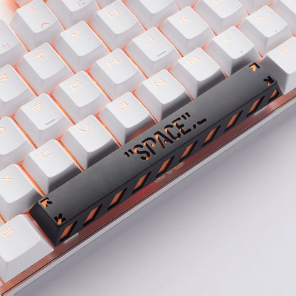 Space themed hollow two-layer space keycaps, decorative keycaps, metal personalized keycaps
