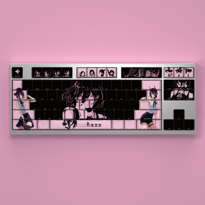 Chainsaw Man，Reze， Animation anime original height PBT suit keycap, decorative keycap