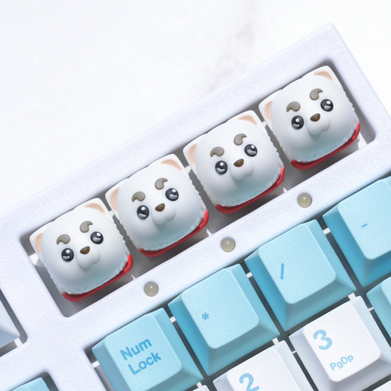 Gintama, Sadaharu Personalized Resin Keycaps Mechanical Keyboard Decorative Keycaps