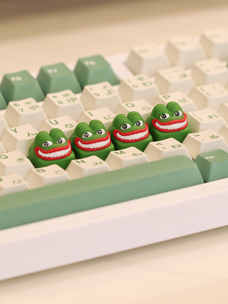 Personalized keycaps, sad frog, Pepe creative resin keycaps, cartoon c ...