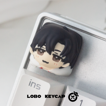 The King’s Avatar， Multi colored resin molded personalized keycaps, keyboard decorative keycaps