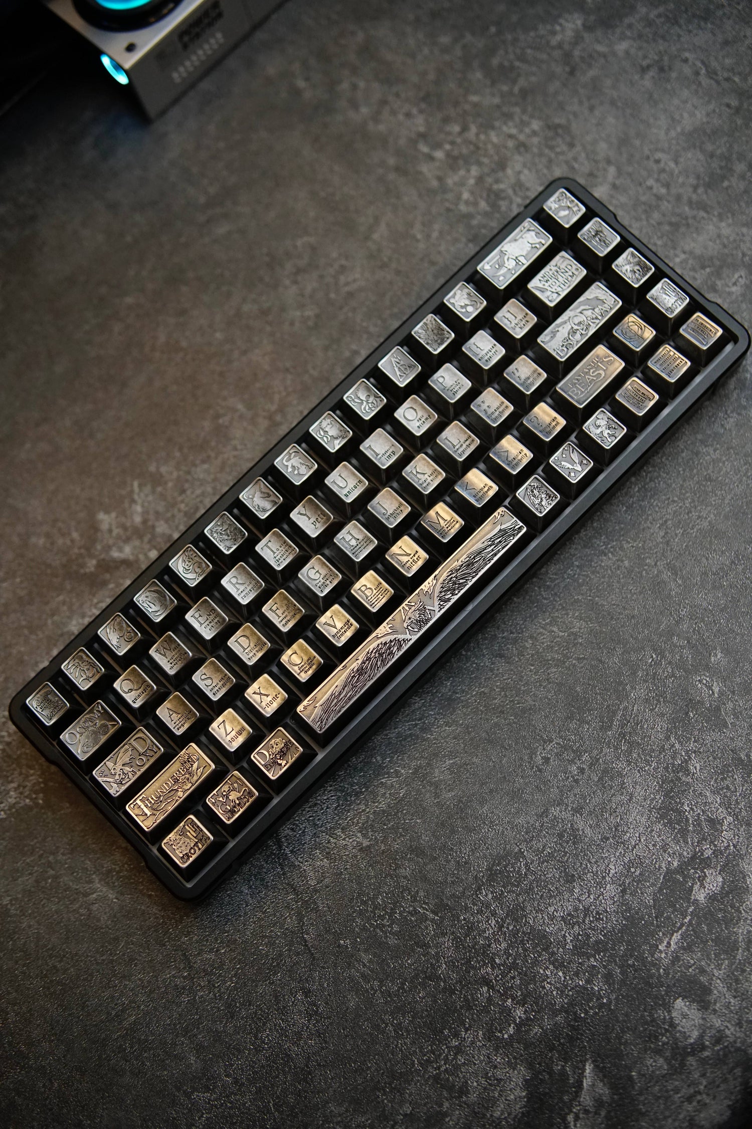 Animali Fantastici e Dove Trovarli Theme, Metal Set Keycaps, Peripheral Personalized Keycap Set