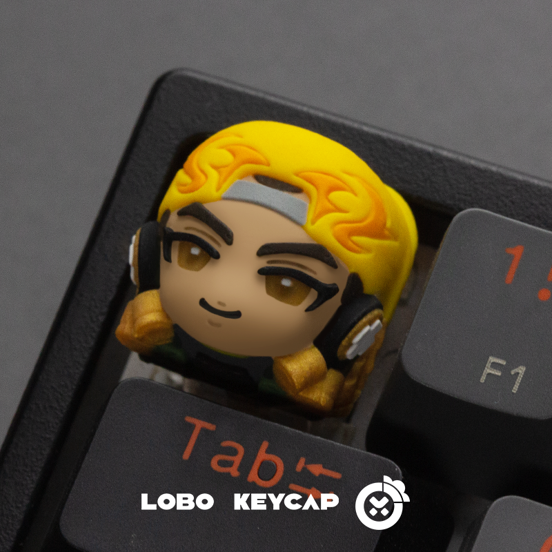 VALORANT keycaps Sage.Phoenix.Omen.Killjoy.artisankeycaps， Resin colored keycaps