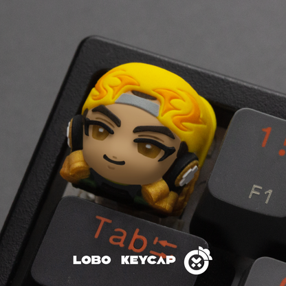 VALORANT keycaps Sage.Phoenix.Omen.Killjoy.artisankeycaps， Resin colored keycaps