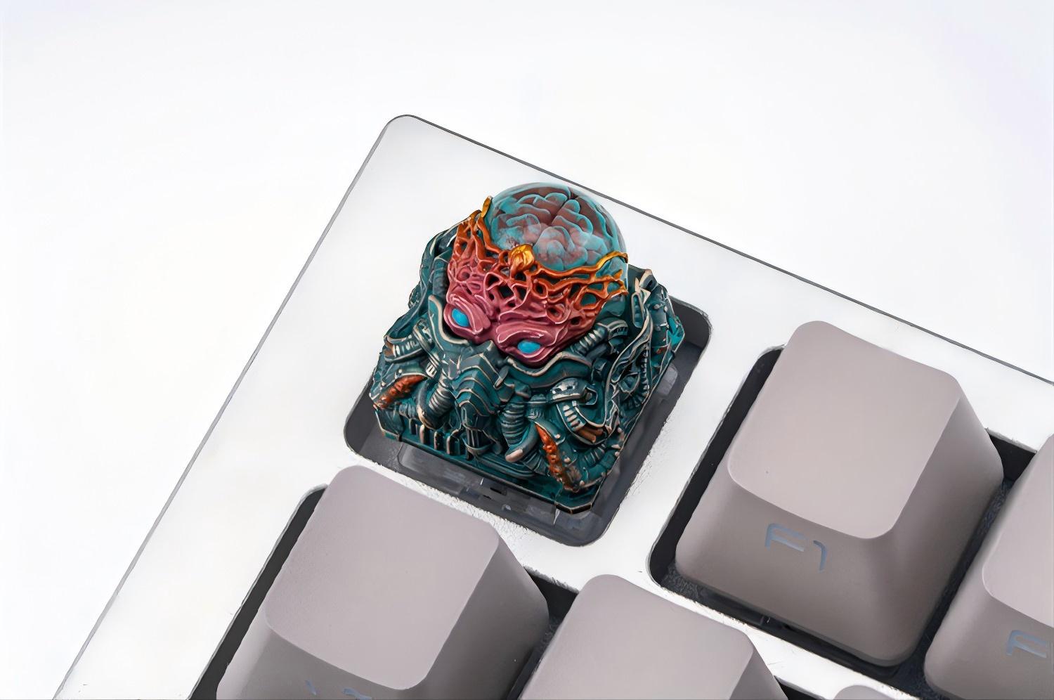 Smelt Stars Resin Craftsman Keycaps, Mechanical Keyboard Decorative Keycaps, Resin Keycaps.
