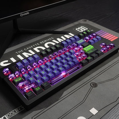 EVA mecha themed mechanical keyboard keycaps complete set PBT sublimation/PC transparent transfer printing factory height