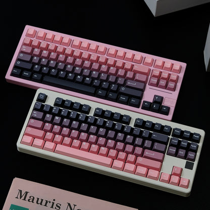 Blackberry Bean Paste Gradient Mechanical Keyboard Keycaps ABS Two Color Customized Original Factory Height Set Keycaps