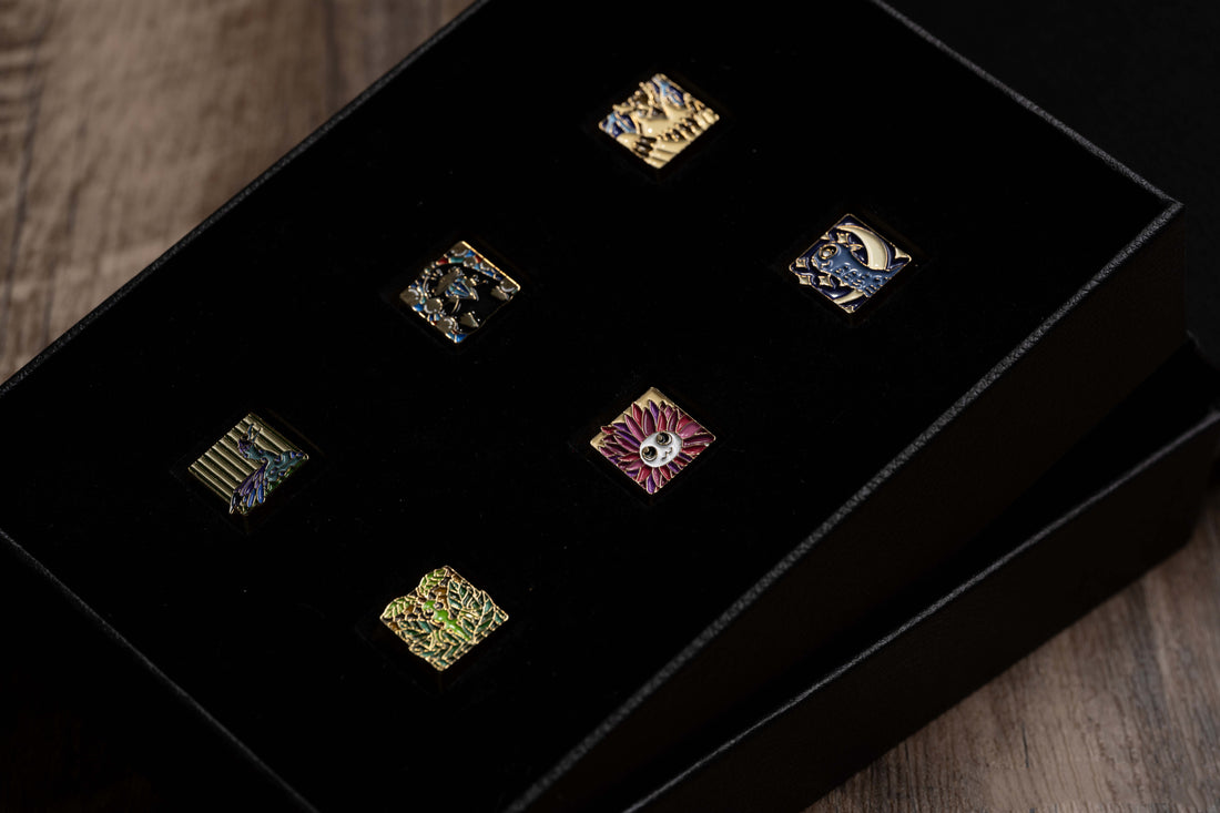 Animali Fantastici e Dove Trovarli, metal+enamel personalized keycaps, mechanical keyboard decorative keycaps (set).