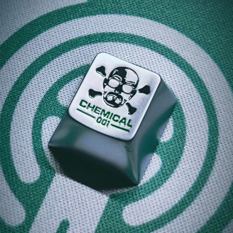 Breaking Bad， Metal personalized keycaps, decorative keycaps, movie peripheral keycaps.