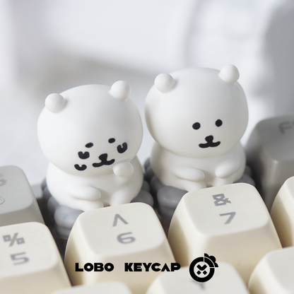 Chiikawa, Chiikawa! Theme self deprecating bear personality resin art keycap