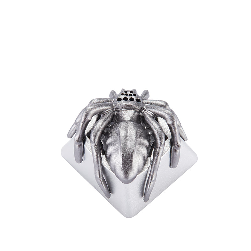 Spider aluminum alloy, metal anode personalized keycaps, decorative translucent metal keycaps