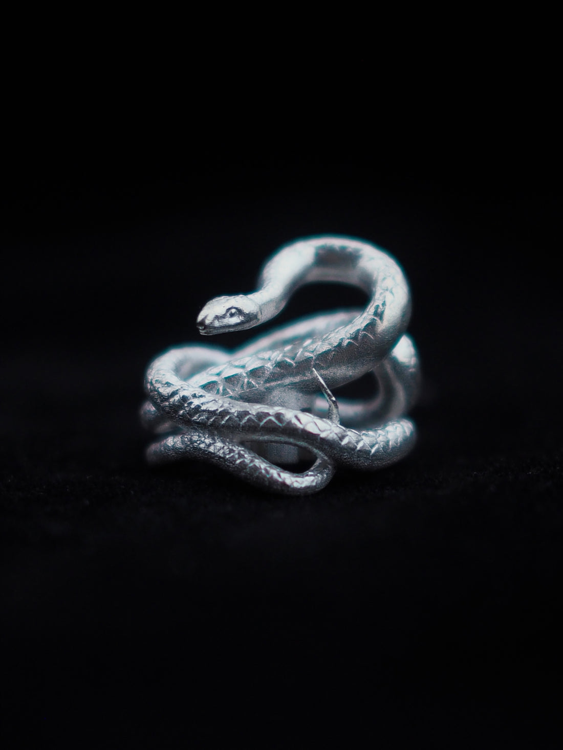 Pure silver snake keycaps, customized personalized keycaps, artistic metal keycaps, decorative keycaps