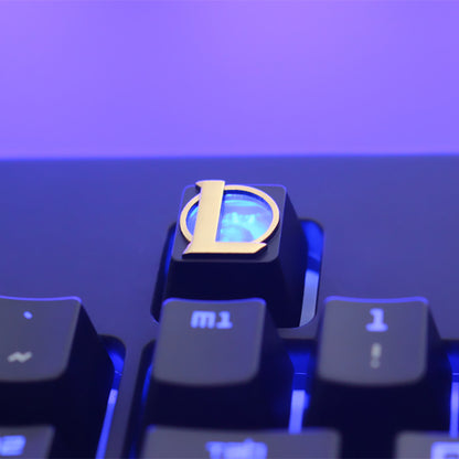 LOL League of Legends game peripherals, zinc aluminum alloy metal mechanical keyboard, embossed translucent keycaps