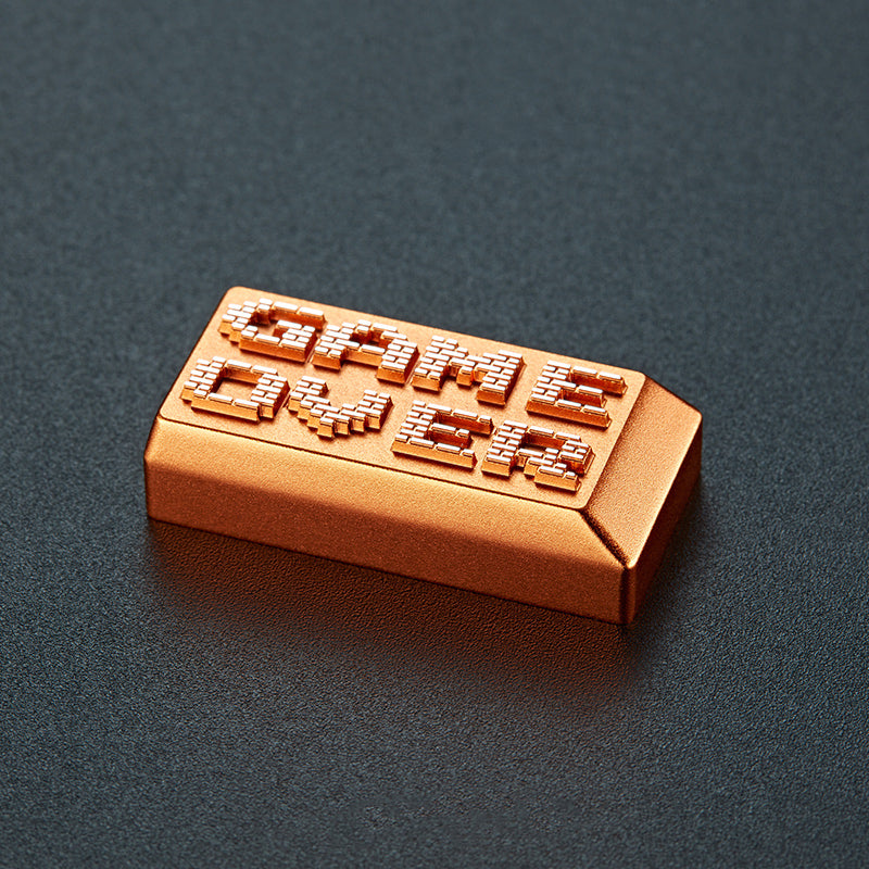 Gameover Backspace Key, Metal Anode Personalized Keycaps, Mechanical Keyboard Decorative Metal Keycaps