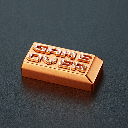 Gameover Backspace Key, Metal Anode Personalized Keycaps, Mechanical Keyboard Decorative Metal Keycaps