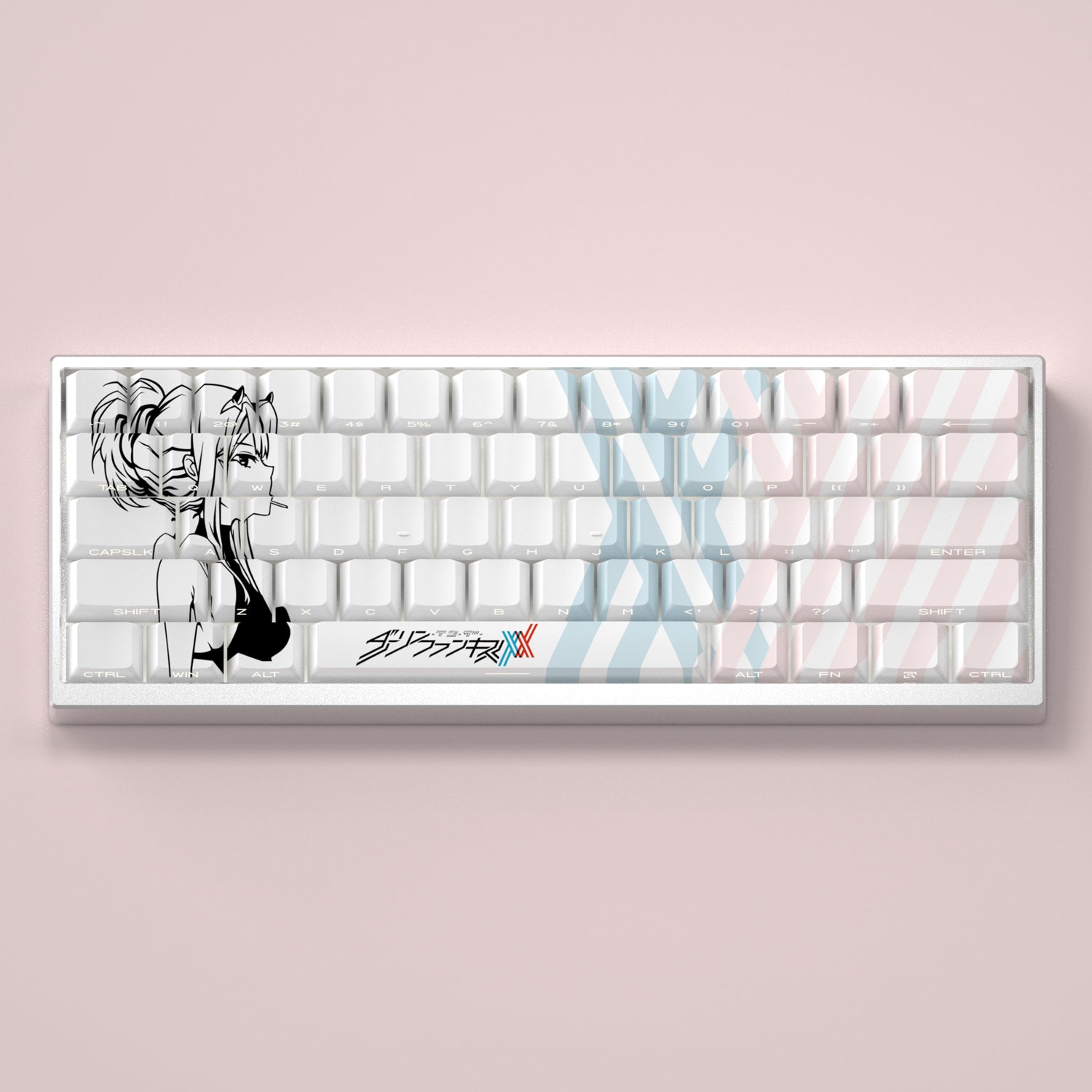 DARLING in the FRANMX.02 keycaps factory height side engraved translucent keycaps PBT side translucent personalized keycaps set