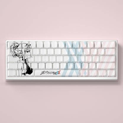DARLING in the FRANMX.02 keycaps factory height side engraved translucent keycaps PBT side translucent personalized keycaps set