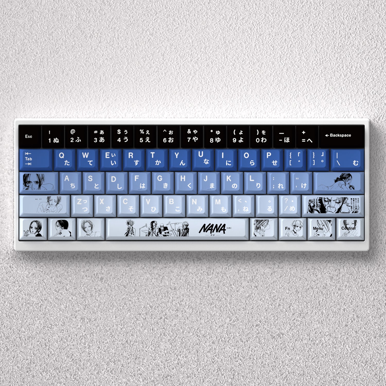 NANA keycap anime theme factory height PBT positive fitting 60 65 68